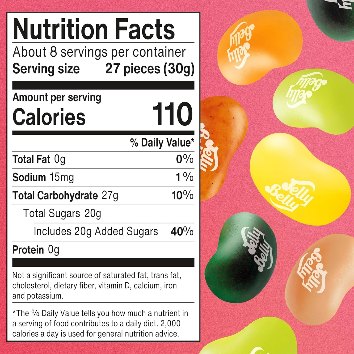 Jelly Belly Tropical Paradise Jelly Bean Collection – 8 oz Pouch Bag – Genuine, Official, Straight from the Source