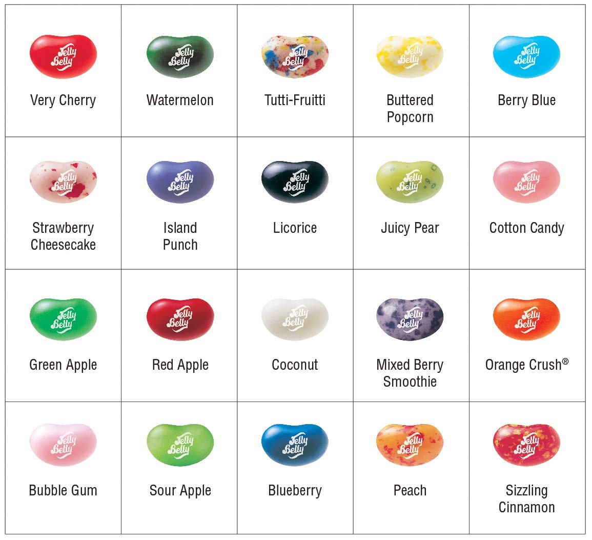 Jelly Belly 20-Flavor Clear Gift Box – Genuine, Official, Straight from the Source