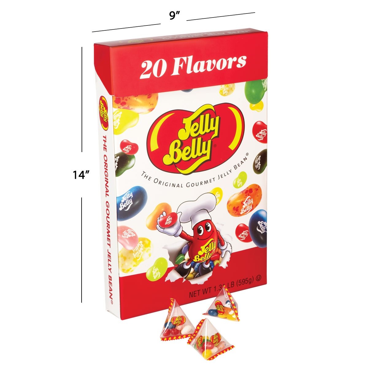 Jelly Belly Beans 20 Flavor Jumbo Box, 1.3 Pound