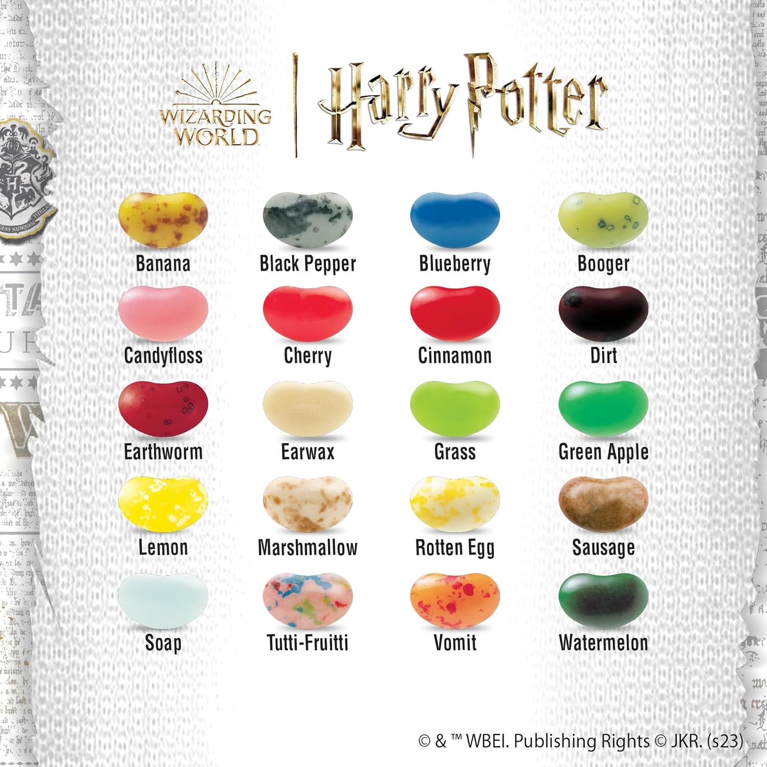 Jelly Belly Harry Potter Bertie Bott’s Every Flavor Jelly Beans, 1.2-oz, 24 Pack(1.2 Ounce (Pack of 2))