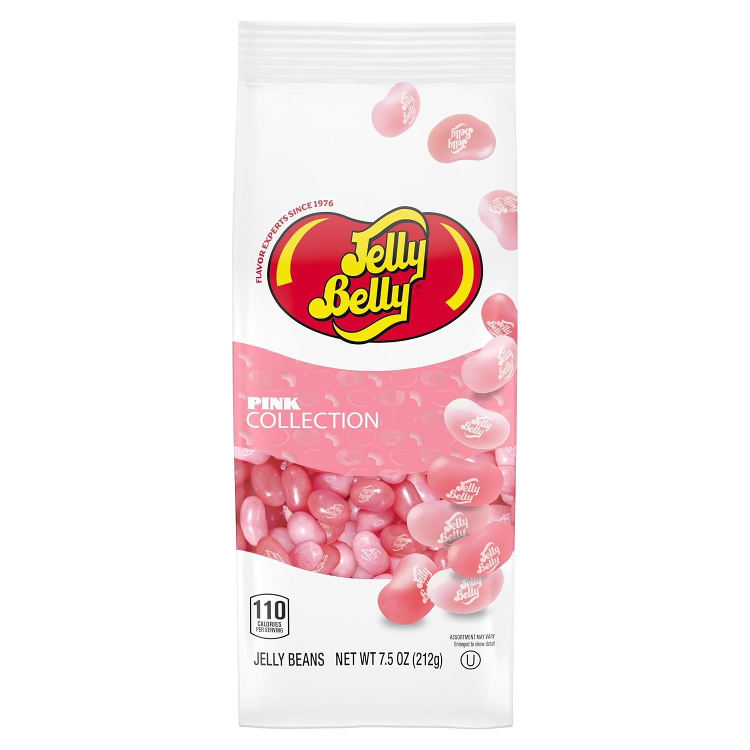 Jelly Belly Pink & Blue Color Collection Jelly Beans – 7.5 oz Gift Bag 2-Pack Bundle – Baby Shower & Gender Reveal Candy