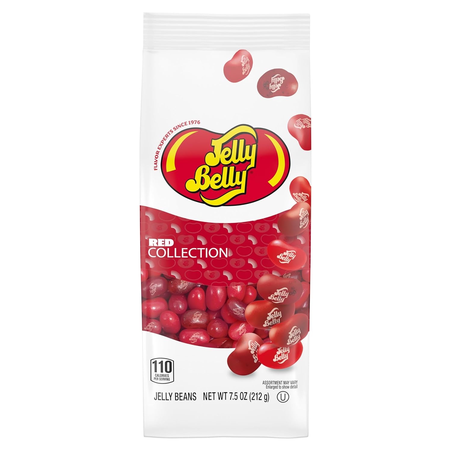 Jelly Belly Red, Green & White Color Collection Jelly Beans – 7.5 oz Gift Bag 3-Pack Christmas Bundle – Holiday Candy Mix for Parties, Celebrations & Events
