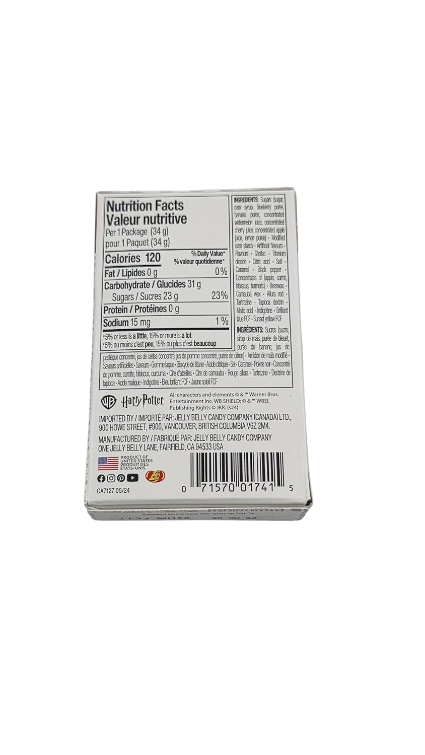 Jelly Belly Harry Potter Bertie Bott’s Every Flavor Beans – 1.2 oz – 24 ct(1.2 Ounce (Pack of 24))