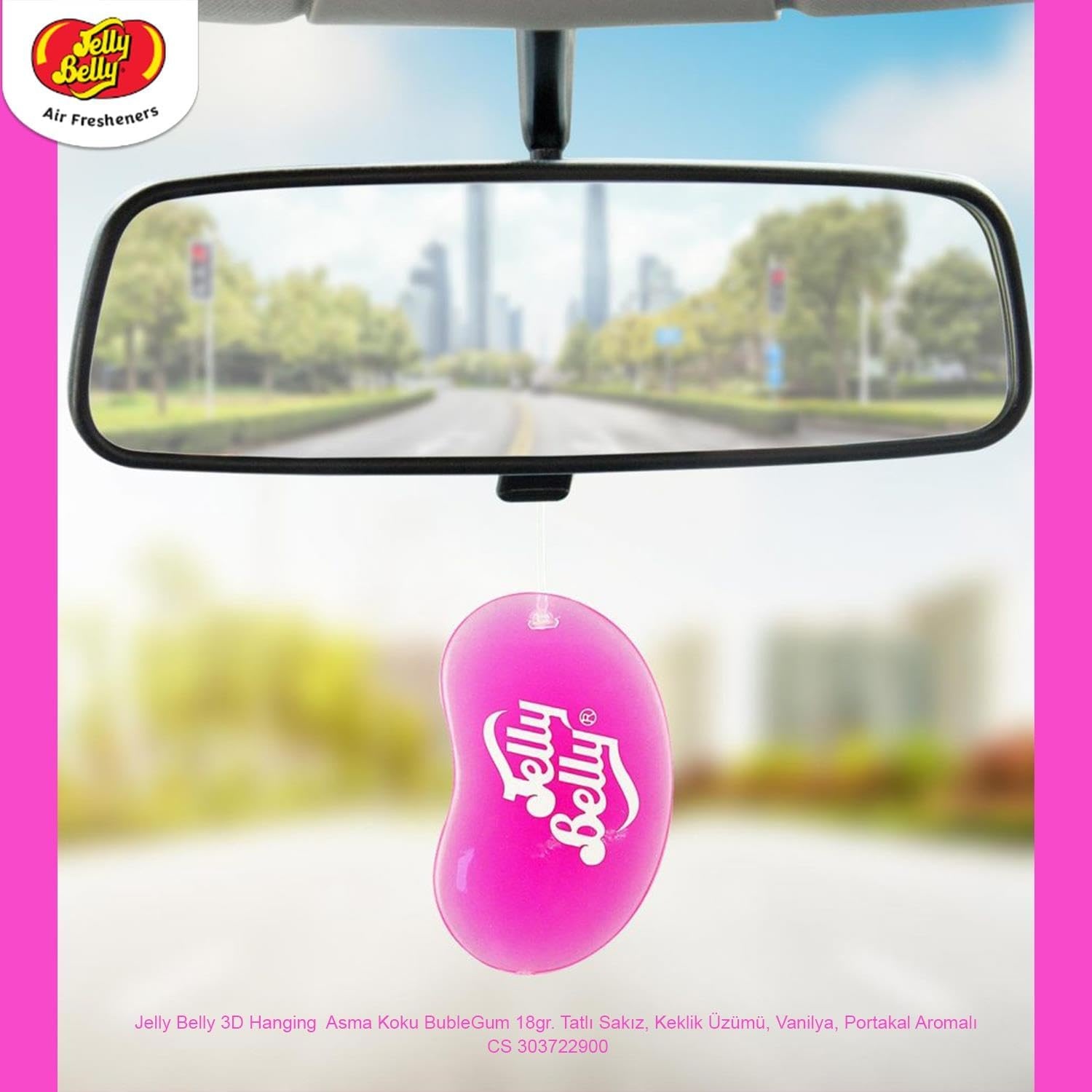 Jelly Belly 15710A 3D Gel Mini Vent Air Freshener Duo Pack-Very Cherry(Bubble Gum)